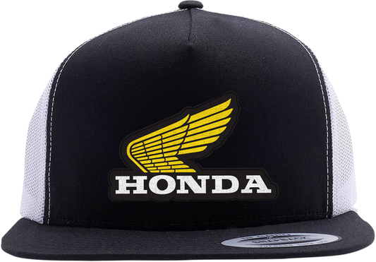 Factory Effex Honda Classic Snapback Hat Black-White Mesh