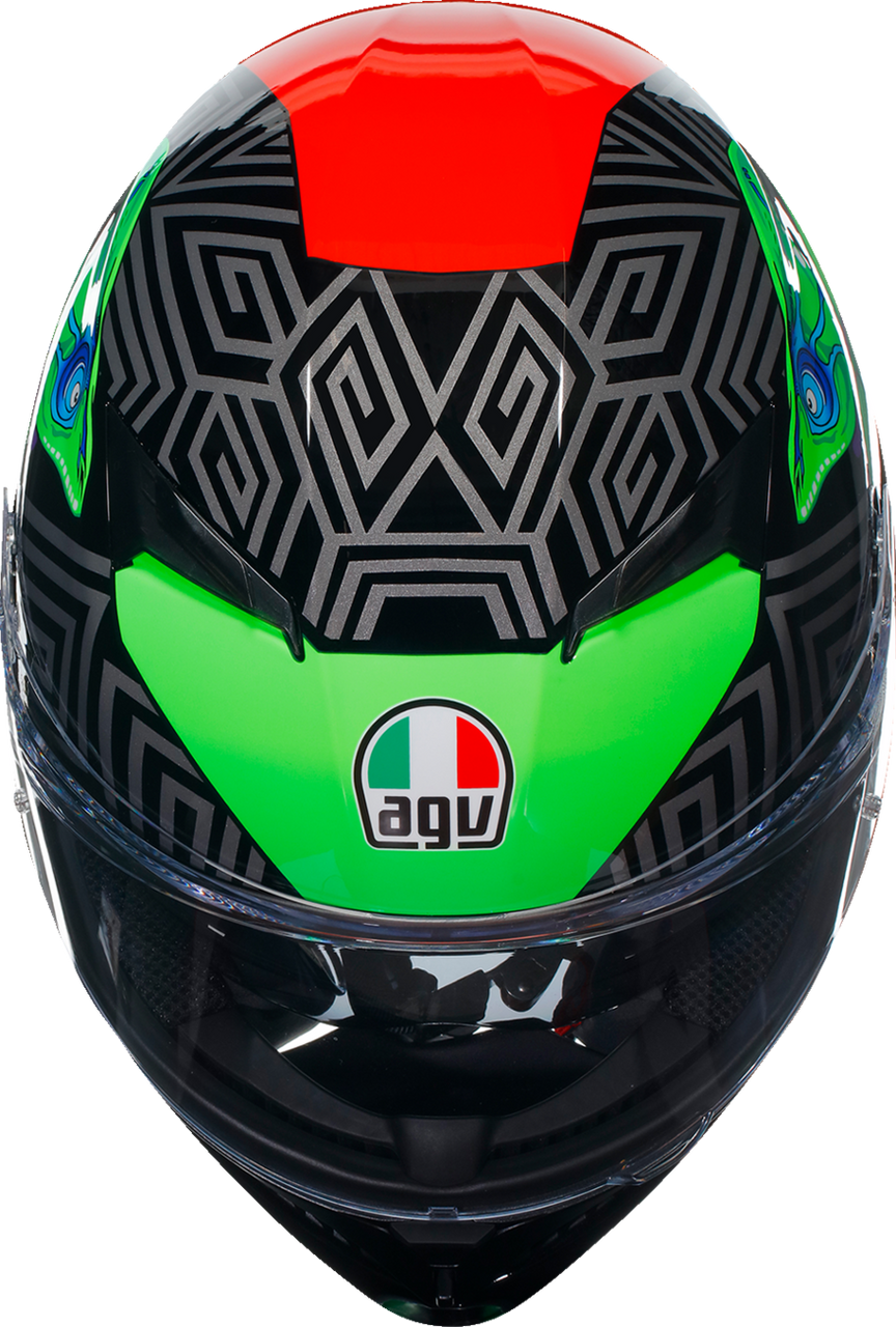 AGV K3 Helmet Kamaleon Black/Red/Green