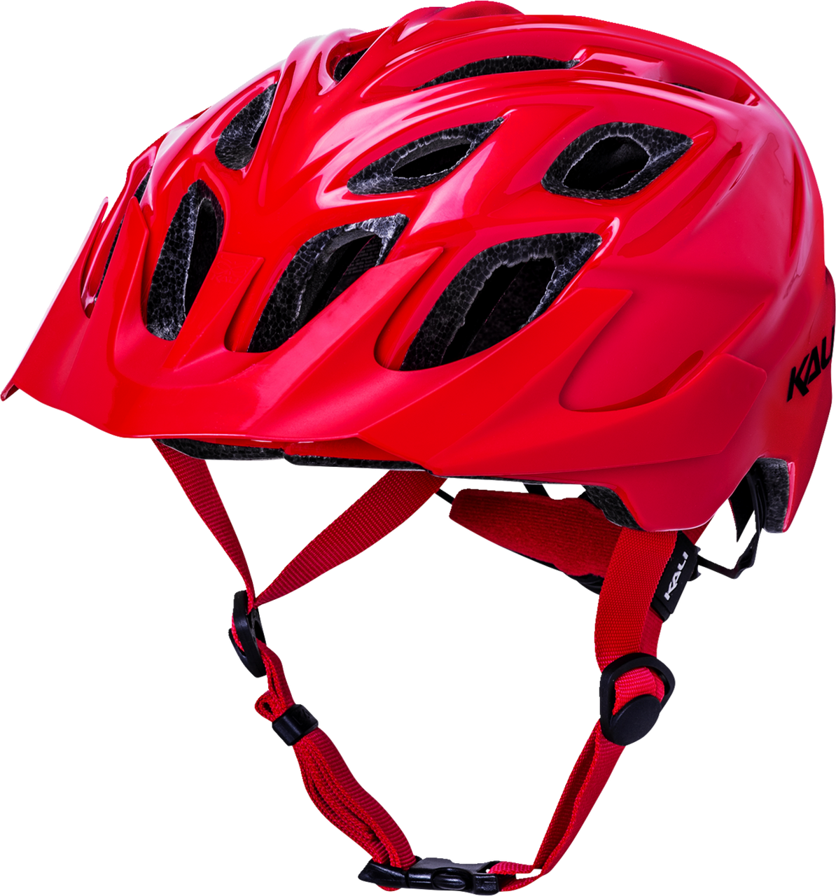 Kali Chakra Solo Solid Bicycle Helmet Gloss Red