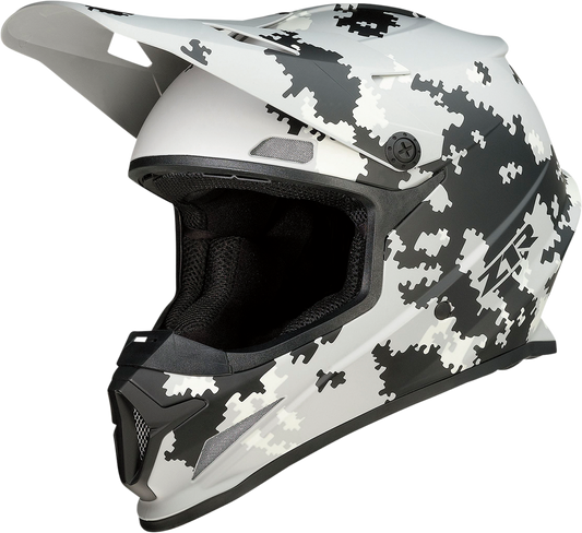 Z1R Rise Digi Camo Offroad Helmet Grey