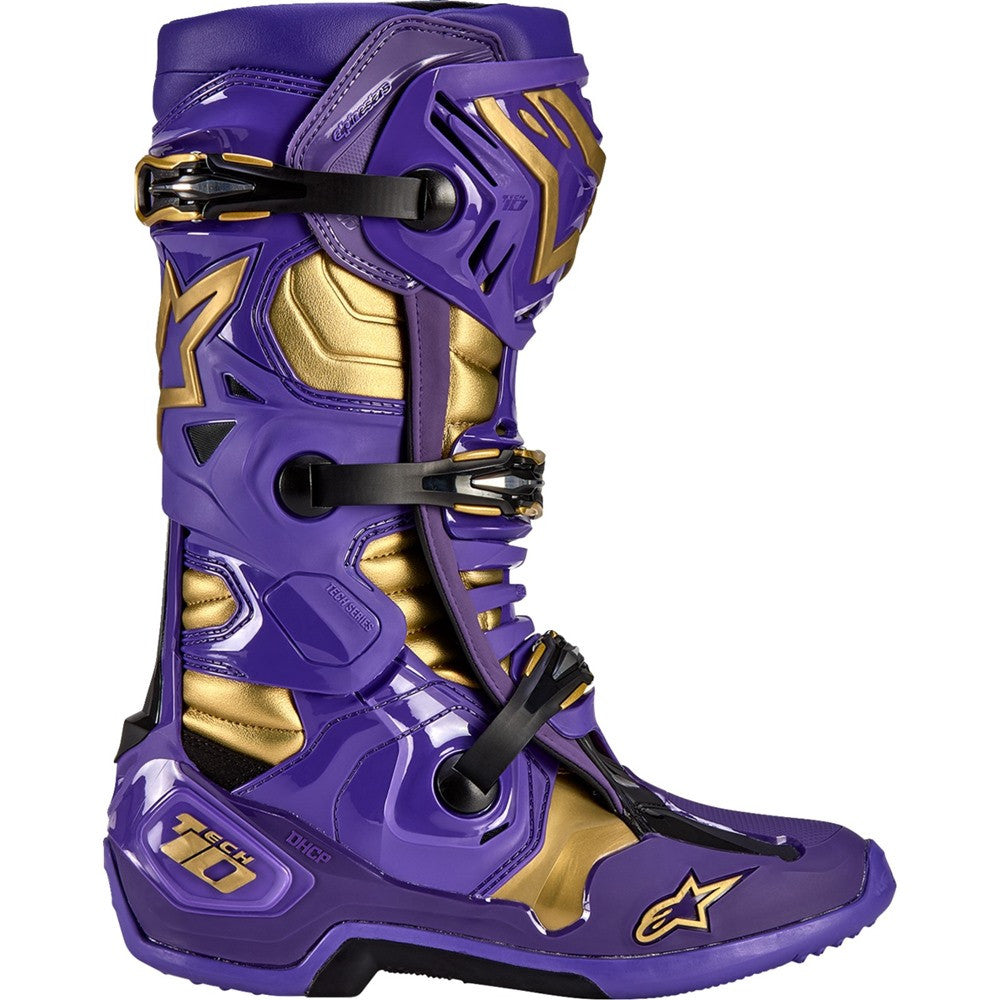 Alpinestars Limited Edition Salt Lake Tech 10 Boots Purple/Gold/Black