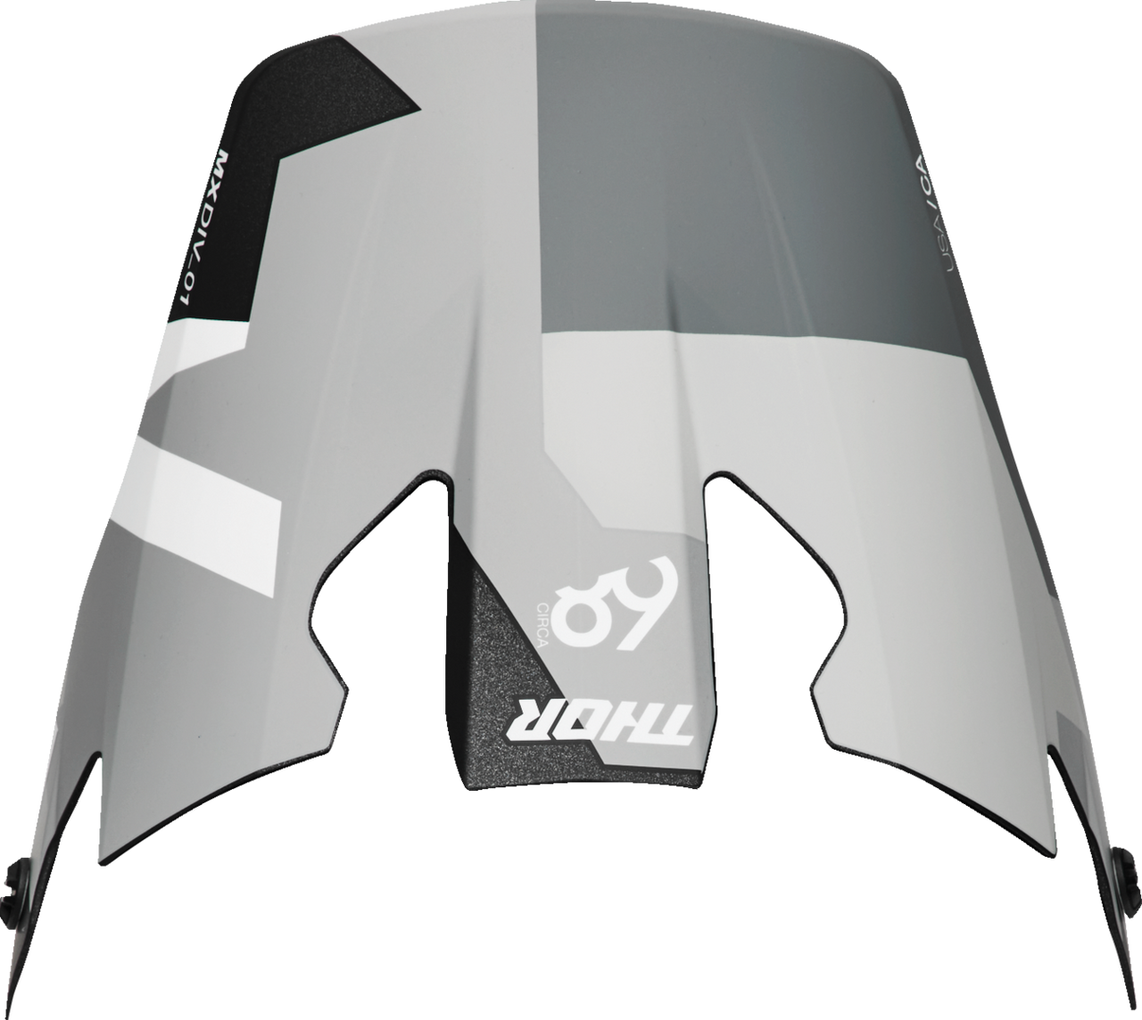 Thor Reflex Sport Helmet Visor Carbon Brave Gray/White