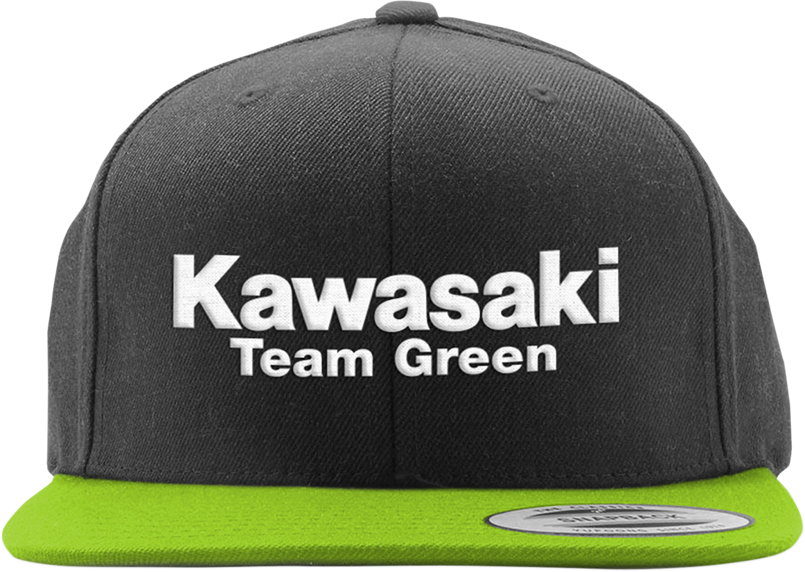 Factory Effex Kawasaki Team Green 2 Snapback Hat Black-Green