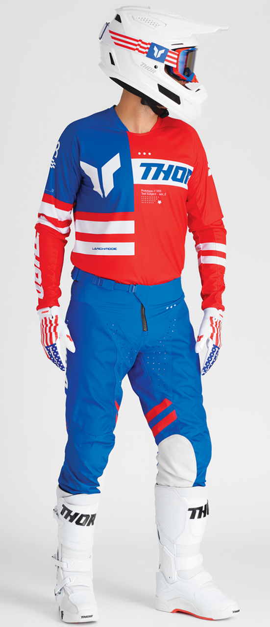 Thor 2025 Launchmode Jersey Pant Combo Patriot Red/White/Blue