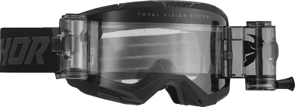 Thor Regiment Storm Goggle Roll-Off Black Clear Lens
