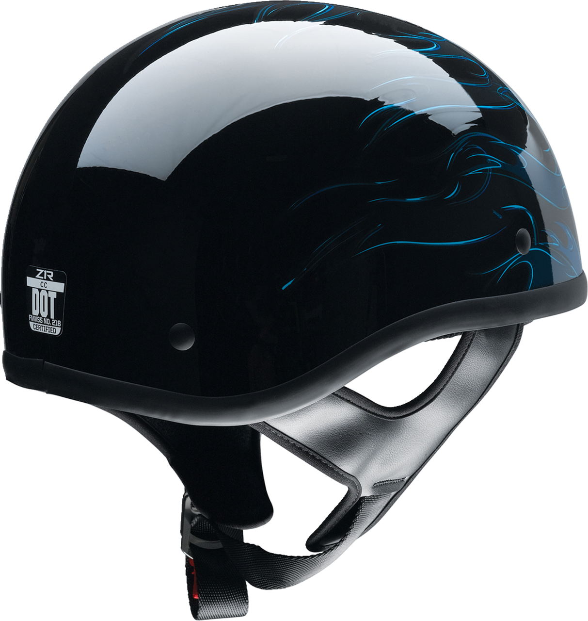 Z1R CC Beanie Hellfire Half Helmet Blue