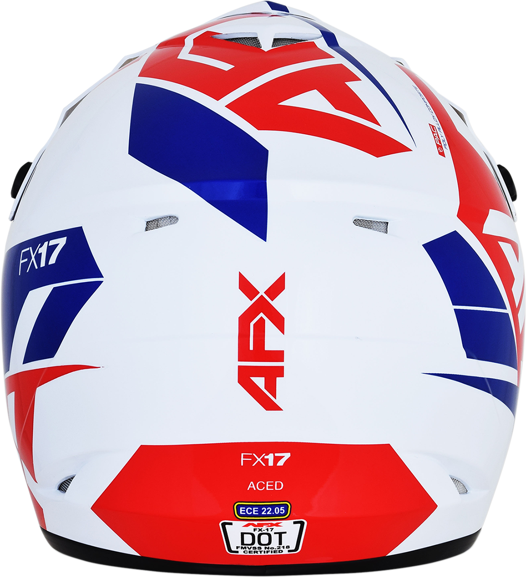 AFX FX-17 Offroad Helmet Aced Red/White/Blue