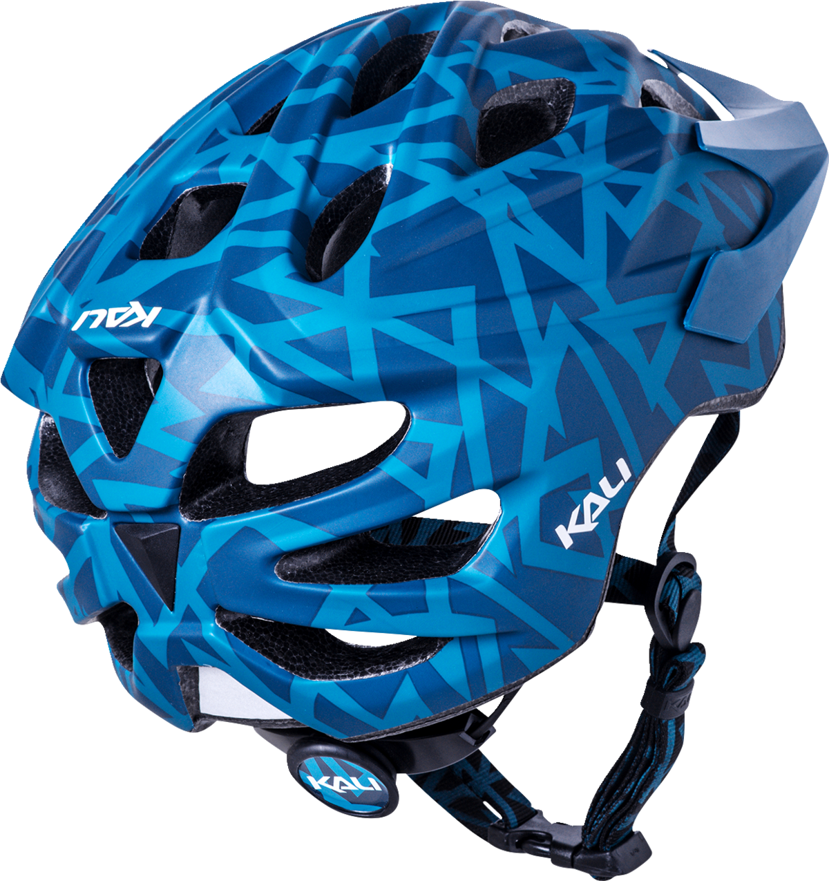 Kali Youth Chakra Plus Pyramid Bicycle Helmet Pyramid Matte Teal
