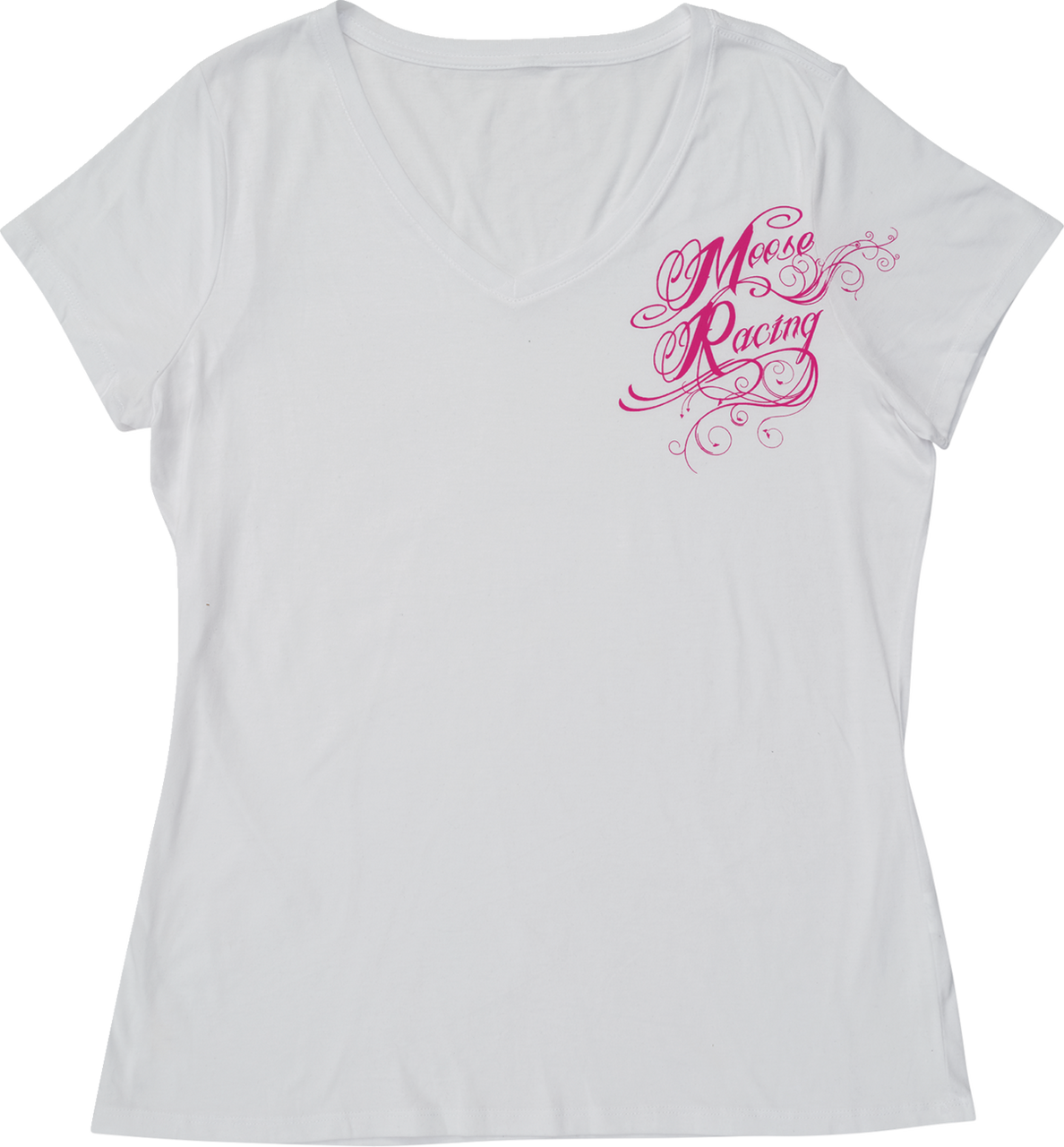 Moose Racing Women's Flourish Script T-Shirt White