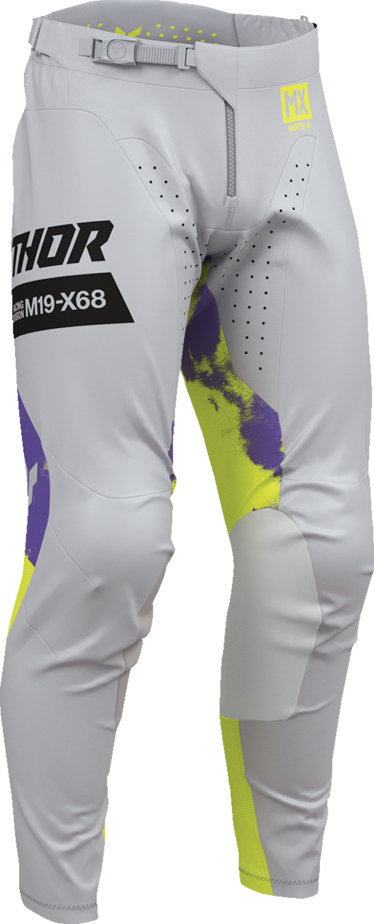 Thor 2026 Launchmode Bleach Gray/Acid Jersey Pant Combo