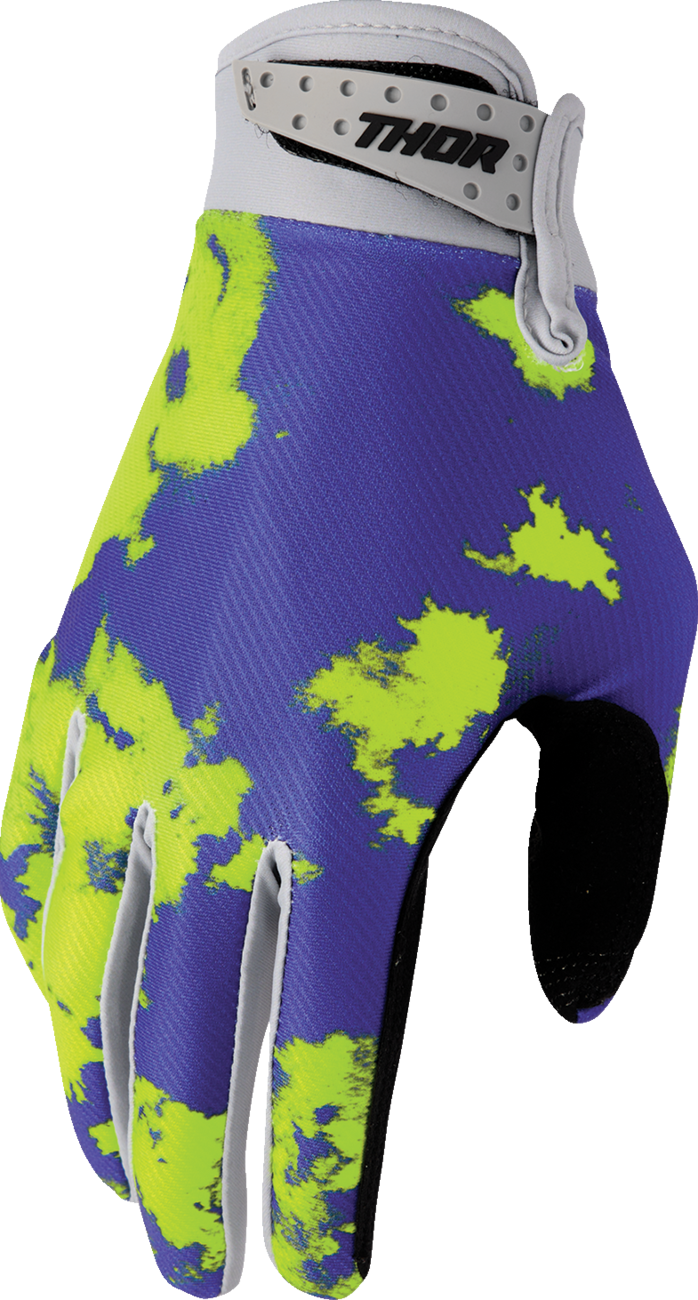 Thor 2026 Launchmode Bleach Gloves Gray/Acid