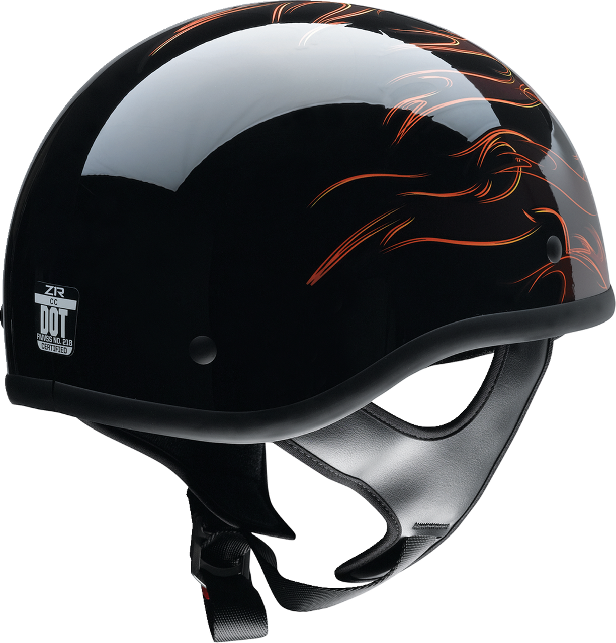 Z1R CC Beanie Hellfire Half Helmet Orange