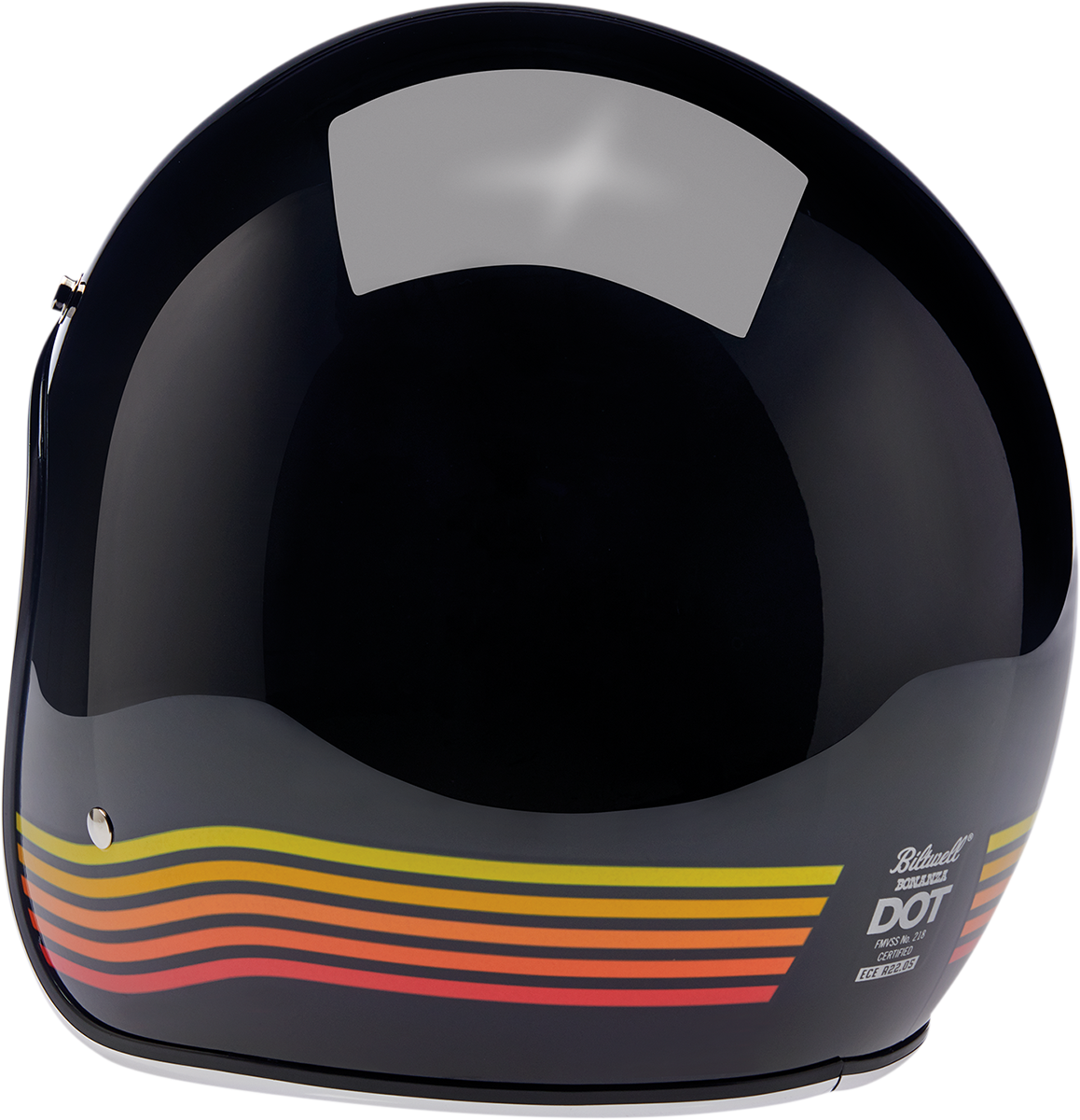 Biltwell Bonanza Open Face Helmet Gloss Black Spectrum