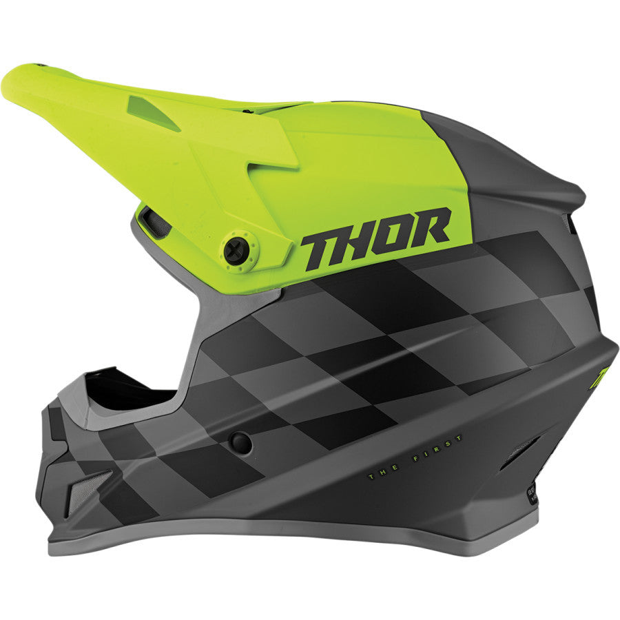 Thor Sector Birdrock Helmet - Gray/Acid