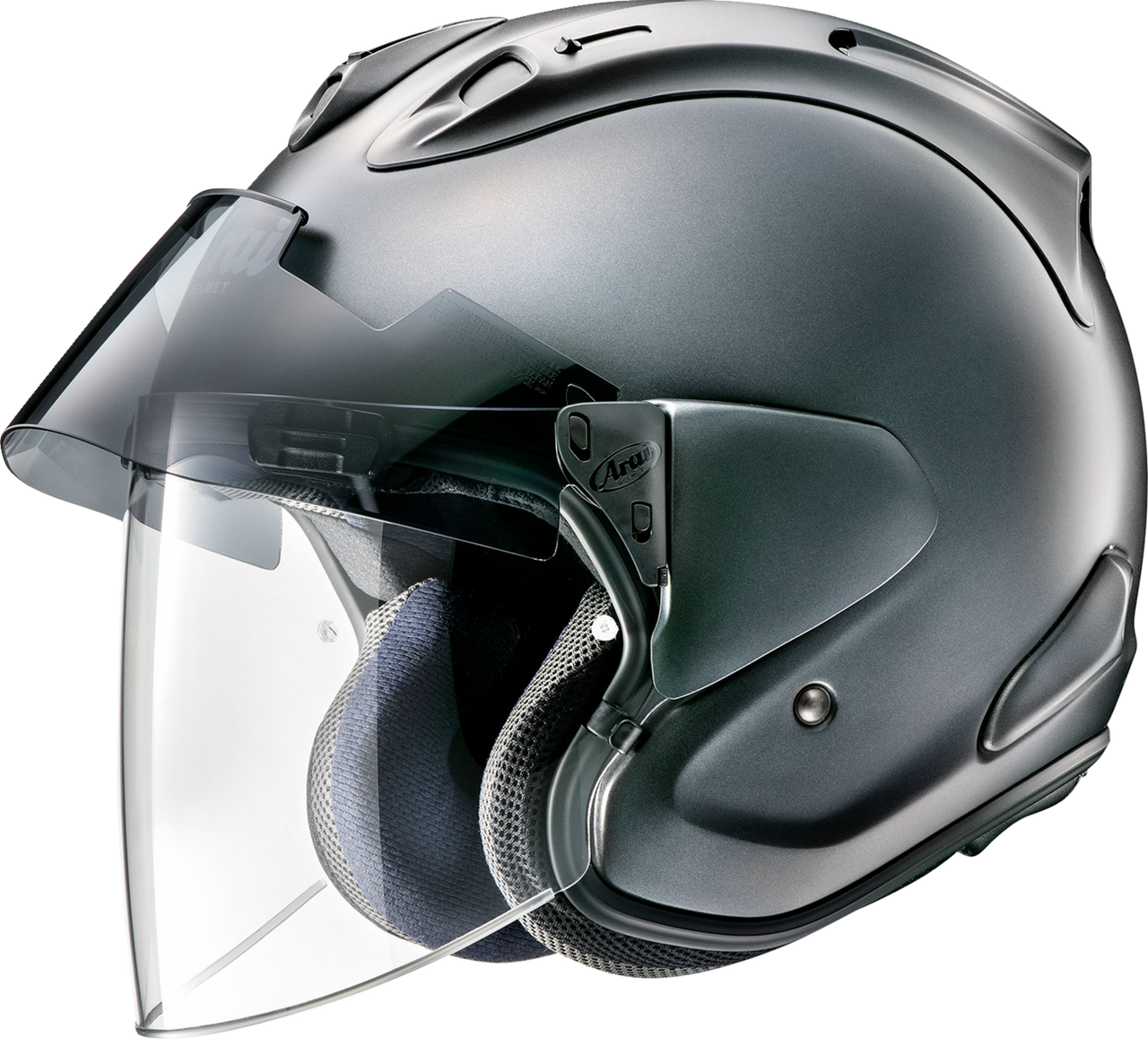 Arai Ram-X Solid Open-Face Motorcycle Helmet Gun Metallic Frost