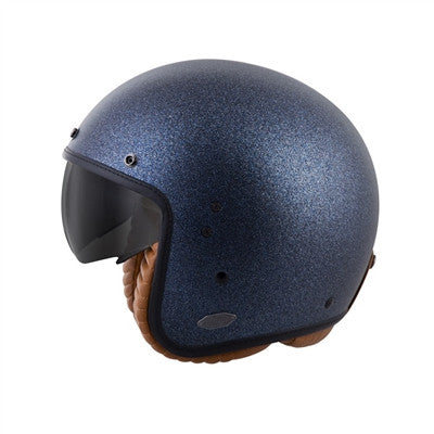 Scorpion 2017 Belfast Solid Open Face Helmet - Matte Mettallic Blue