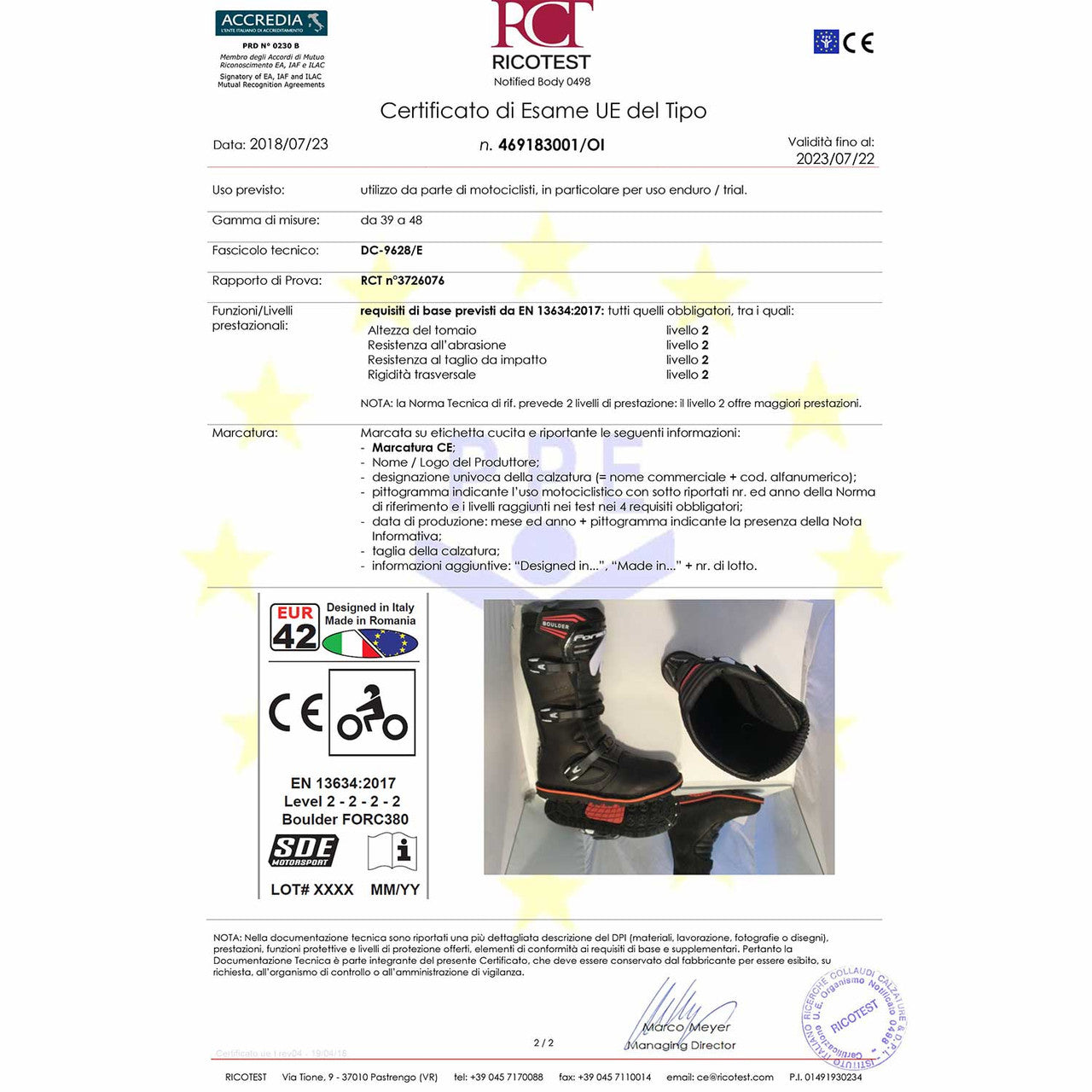 Forma Boulder Boots - White/Blue/Red