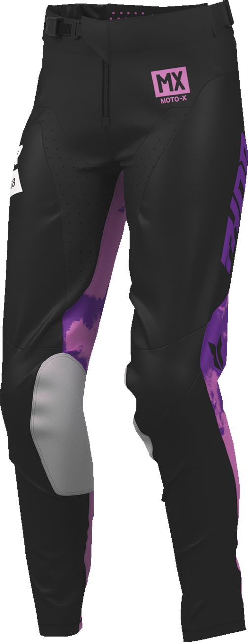 Thor 2026 Womens Launchmode Bleach Black/Orchid Jersey Pant Combo
