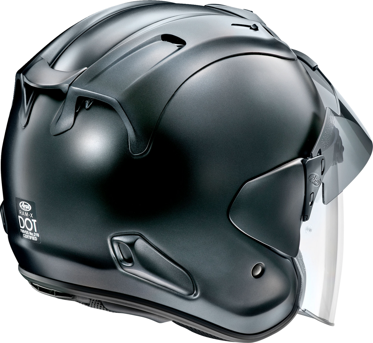 Arai Ram-X Solid Open-Face Motorcycle Helmet Black Frost