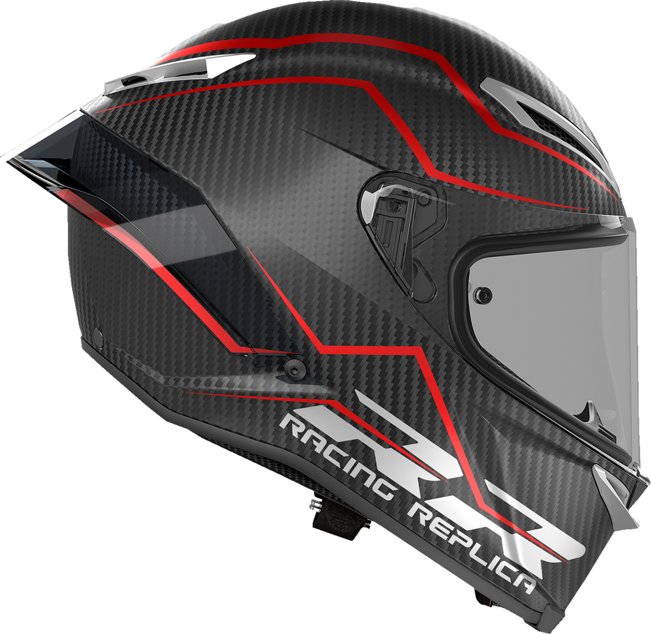 AGV Pista GP RR Full Face Helmet Intrepido Matte Carbon/Black/Red