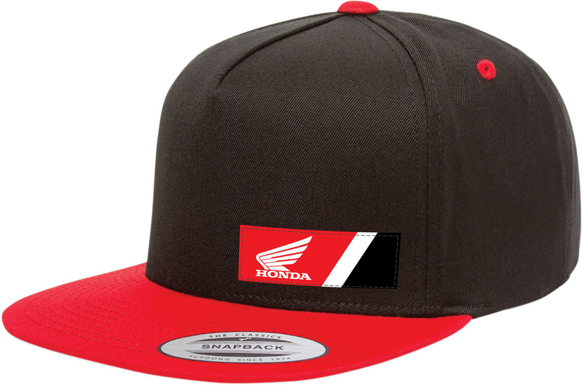 Factory Effex Honda Wedge Hat - Black/Red