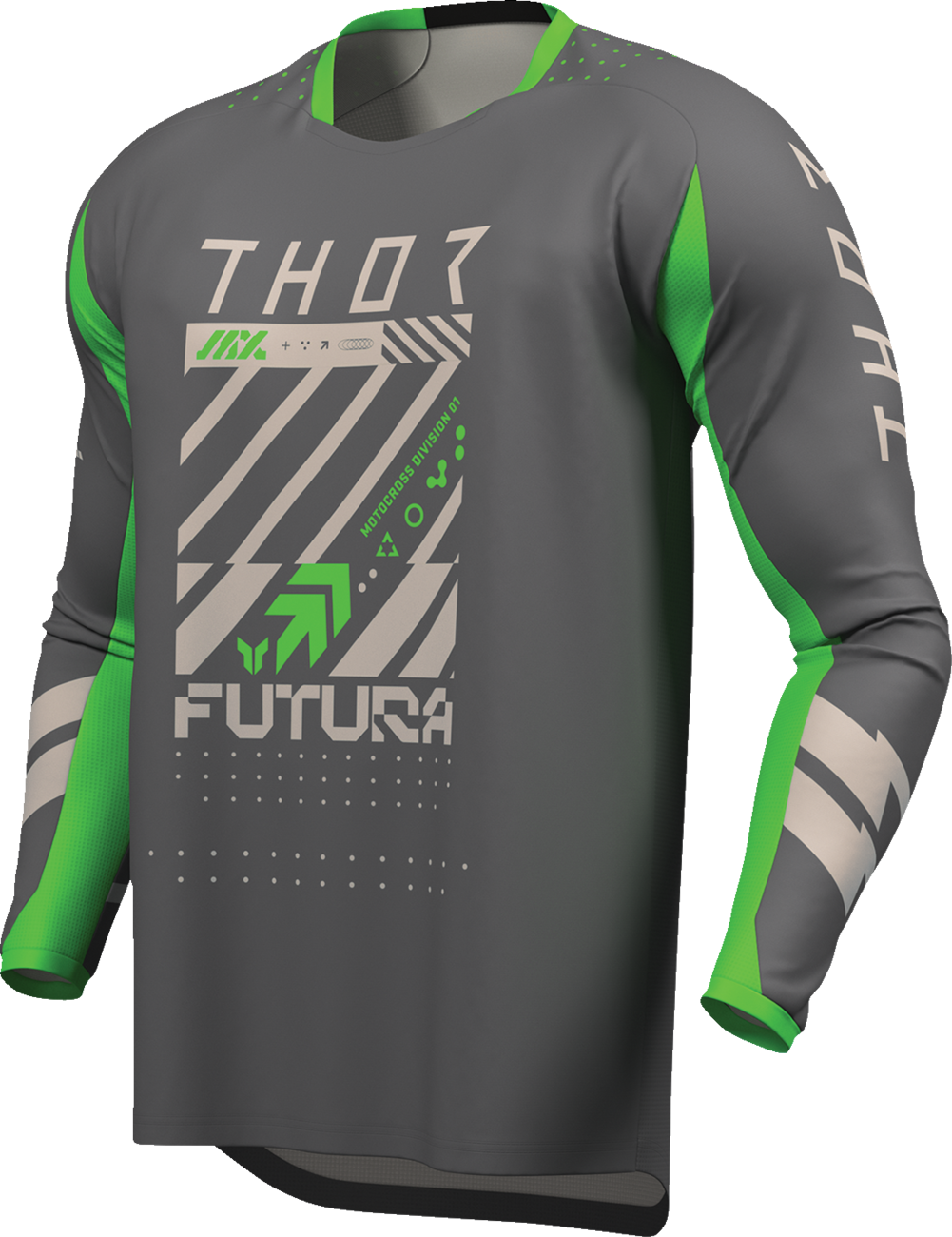 Thor 2026 Launchmode Futura Charcoal/Green Jersey Pant Combo