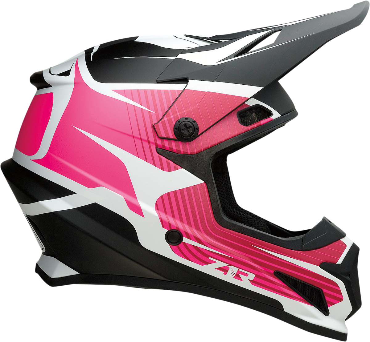 Z1R Rise Flame Offroad Helmet Pink