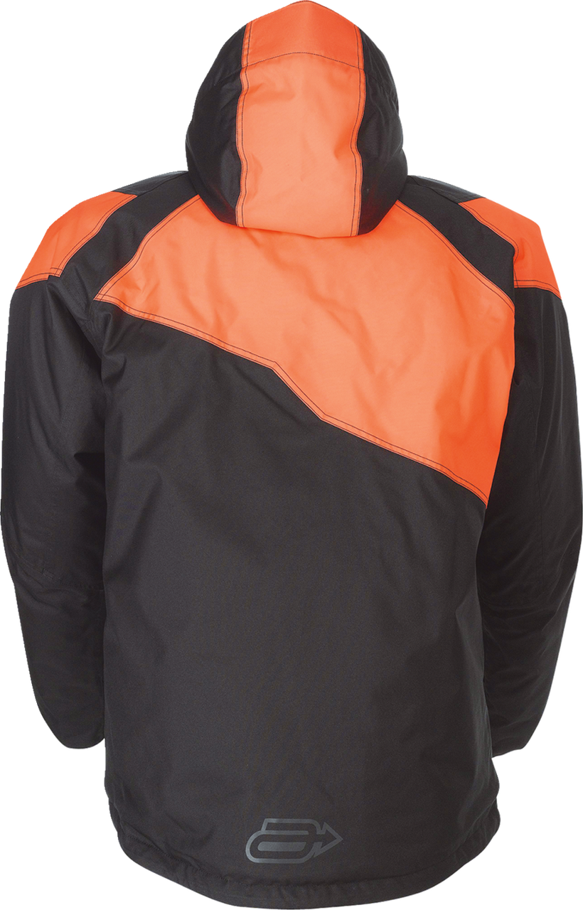 Arctiva Pivot 5 Insulated Hooded Snow Jacket - Black/Orange