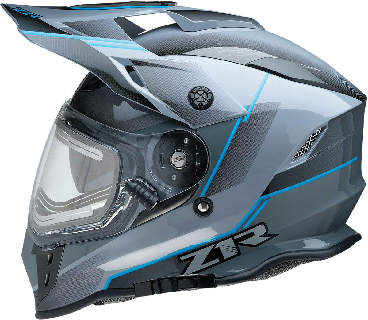 Z1R Range Bladestorm Snow Electric Helmet Gray/Black/Blue