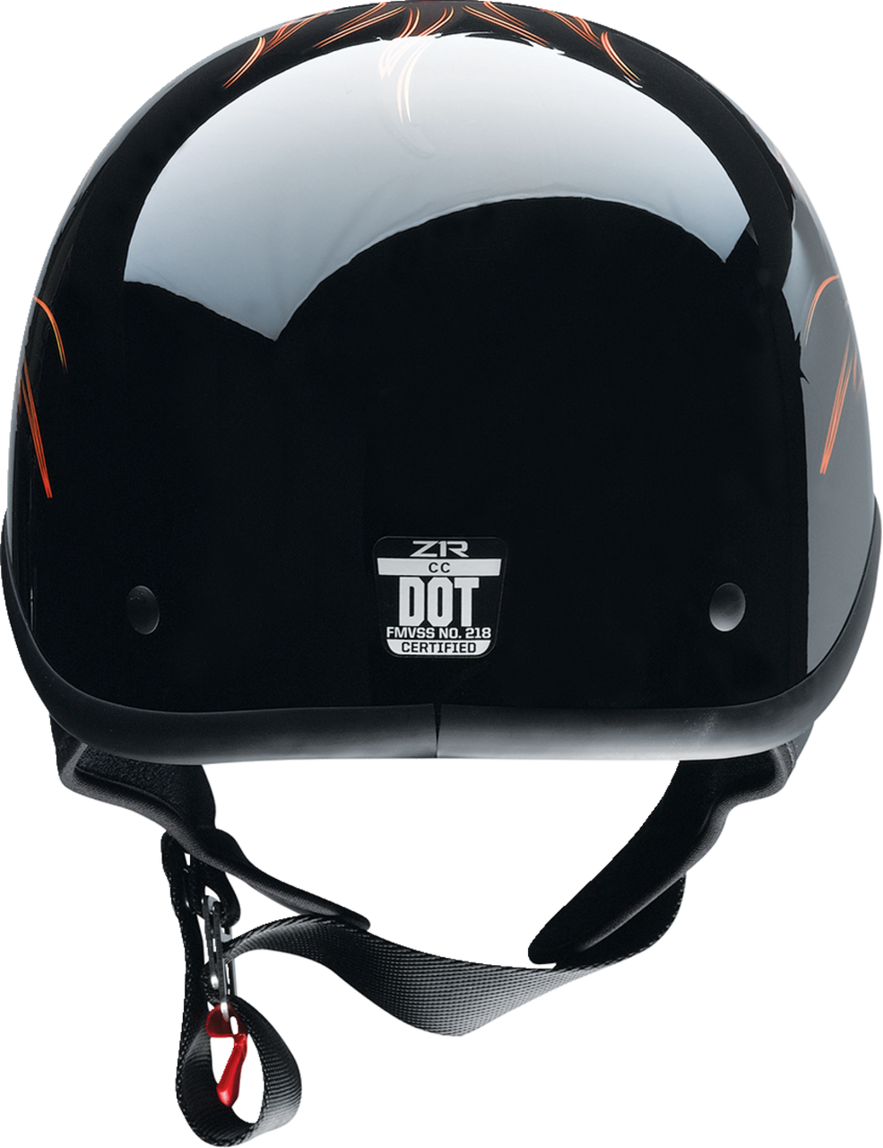 Z1R CC Beanie Hellfire Half Helmet Red