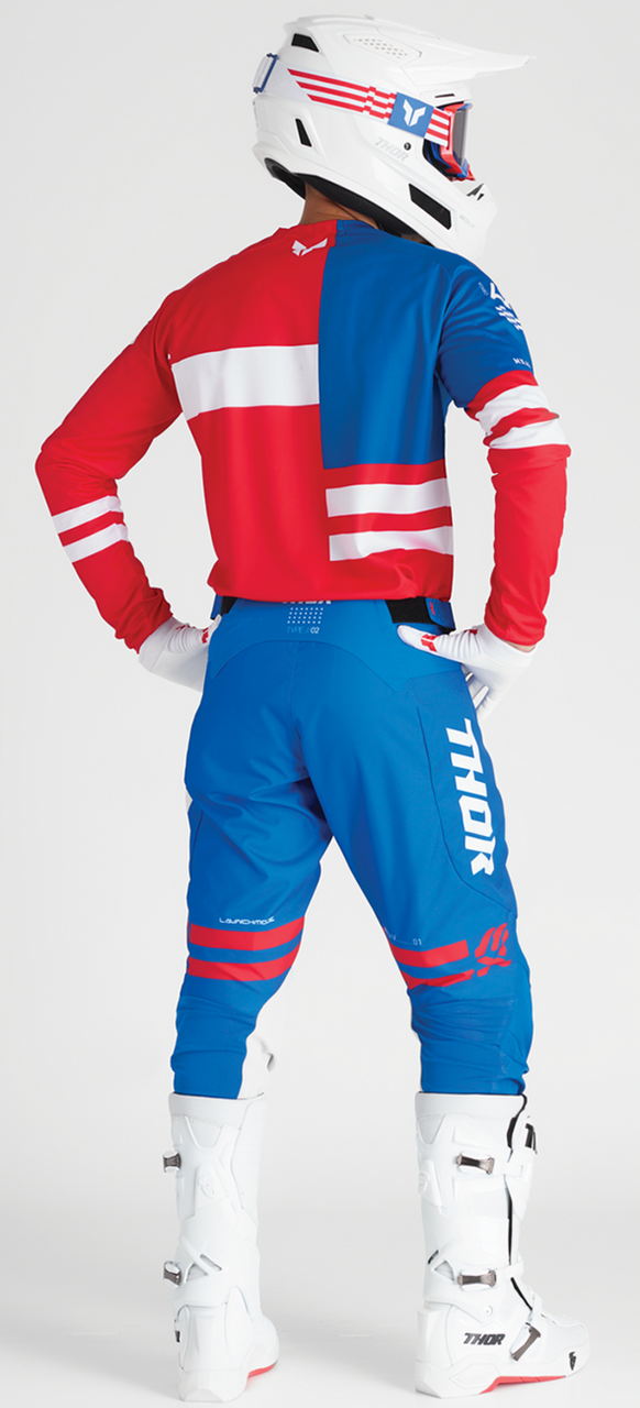 Thor 2025 Launchmode Jersey Pant Combo Patriot Red/White/Blue
