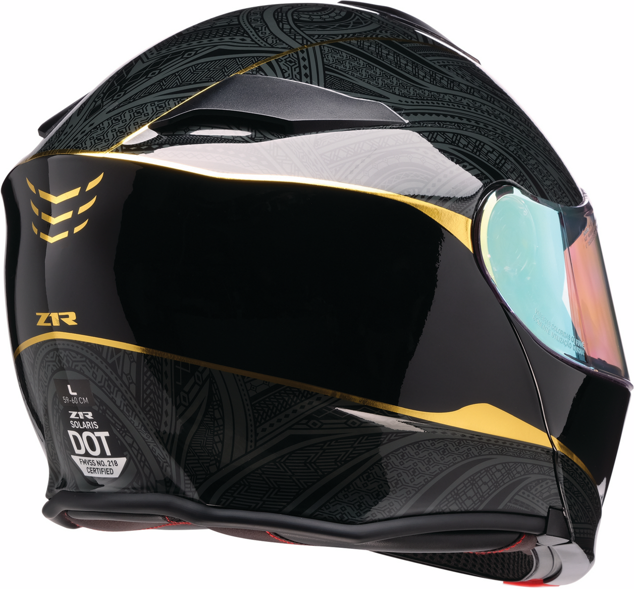 Z1R Solaris 2.0 Notorious Modular Helmet Black/Gold