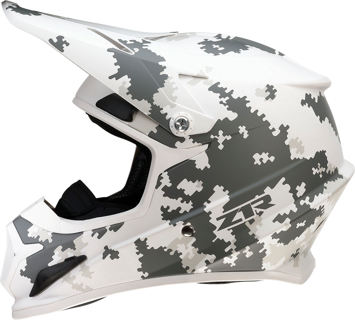 Z1R Rise Snow Camo Helmet White/Gray