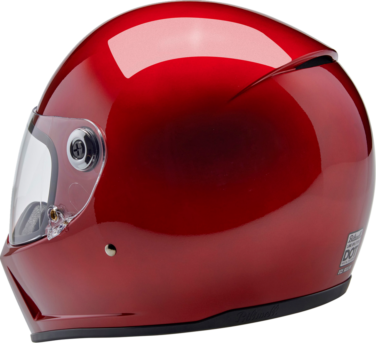 Biltwell Lane Splitter Full Face Helmet Metallic Cherry Red