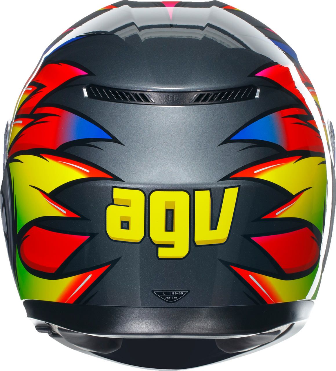 AGV K3 Helmet Birdy 2.0 Gray/Yellow/Red