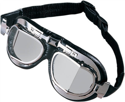 Drag Specialties Stainless Steel Frames Red Baron Goggle