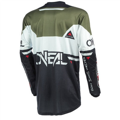 Oneal 2021 Element Warhawk Jersey - Black/White/Green