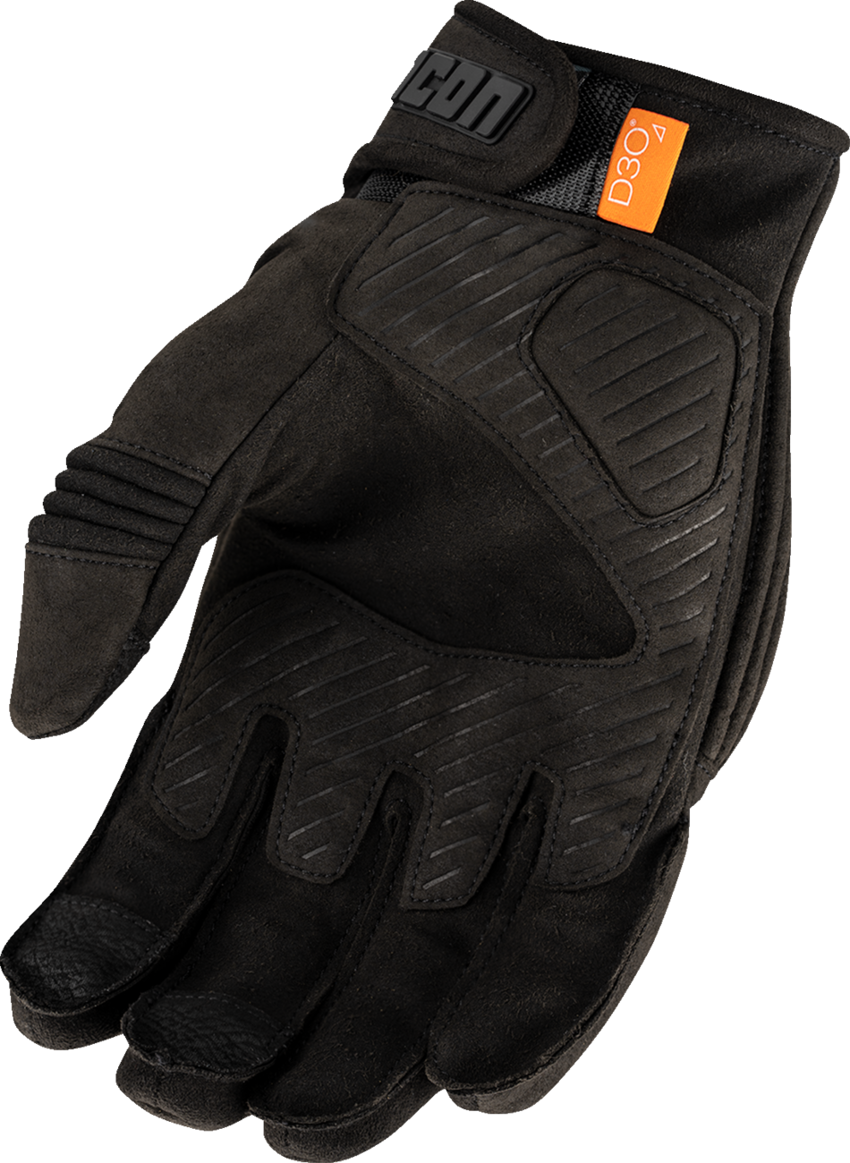 ICON Long Track CX Gloves Black