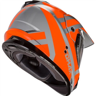GMAX GM-11S Trapper Snow Helmet with Electric Shield - Grey/Orange
