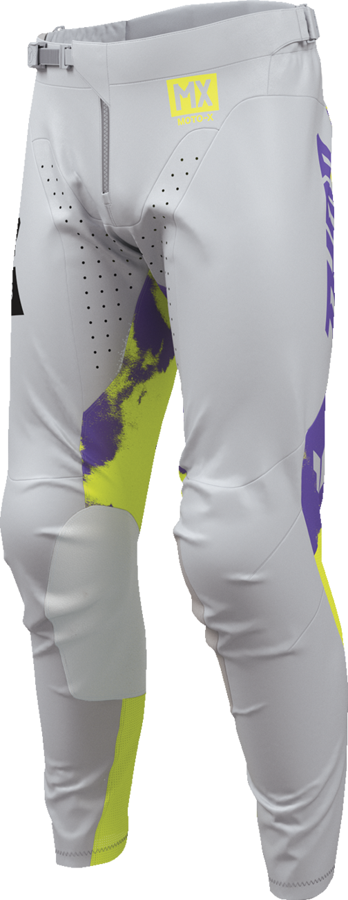 Thor 2026 Launchmode Bleach Gray/Acid Jersey Pant Combo