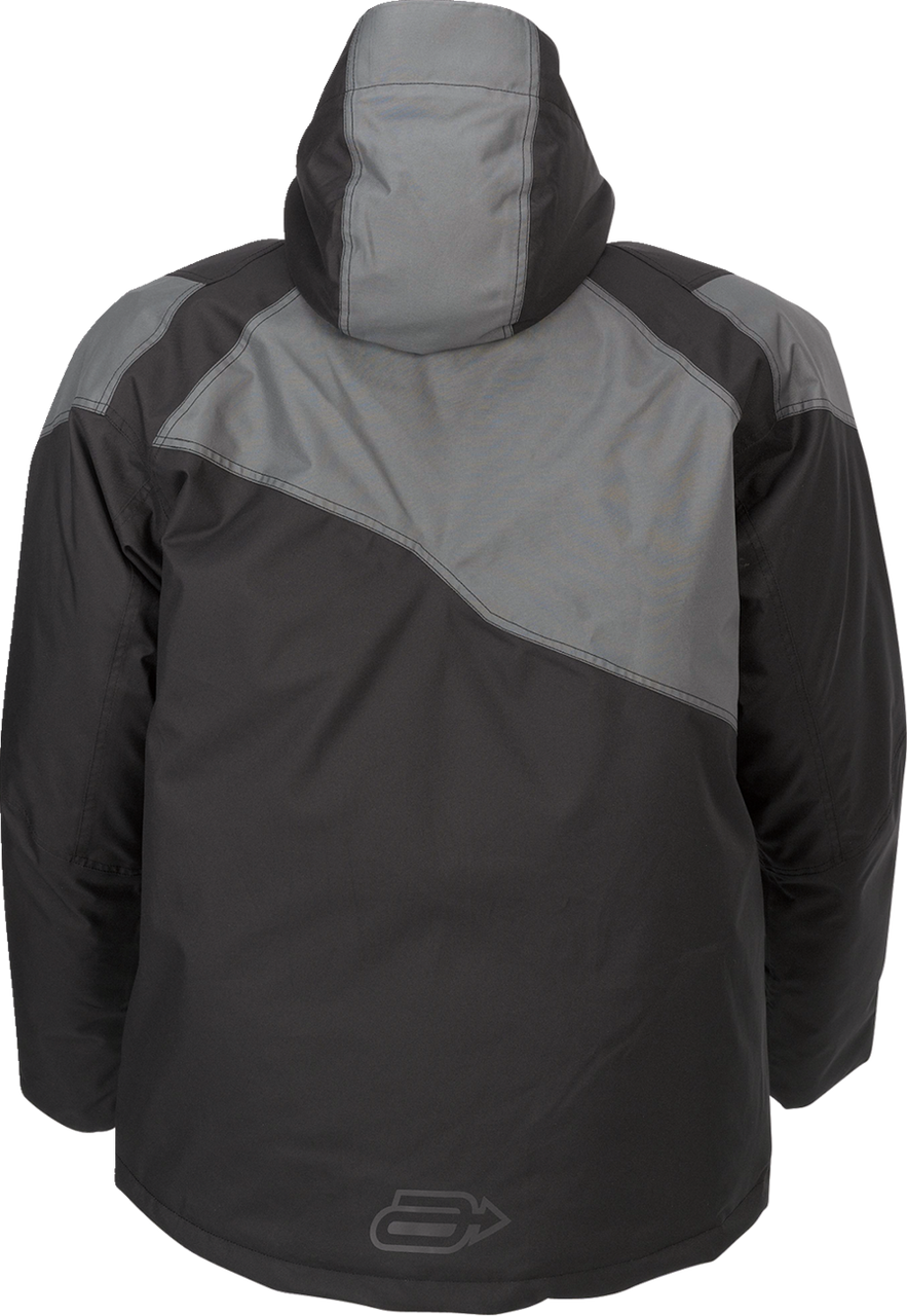 Arctiva Pivot 5 Insulated Hooded Snow Jacket - Black/Gray