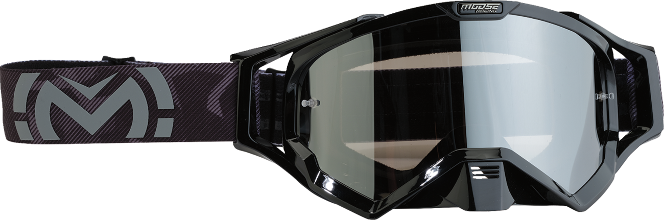 Moose Racing XCR Goggle Black/Gray with Smoke Lens