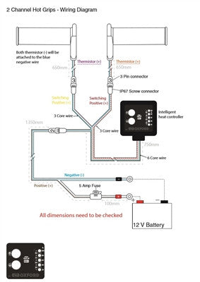 Oxford Heaterz EVO - Sports Heated Grips EL422Z