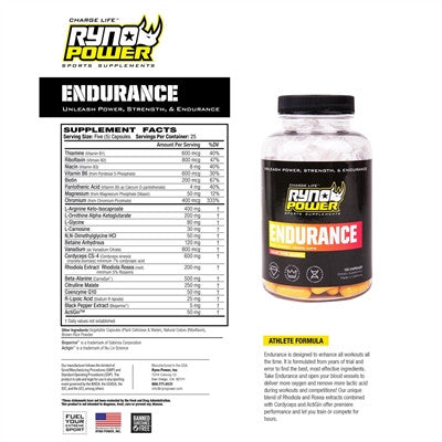 Ryno Power Endurance Capsules 125ct