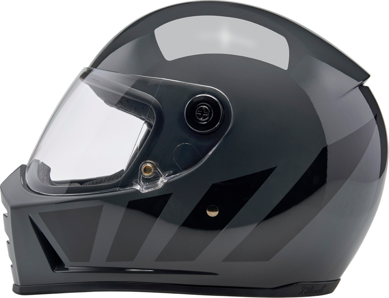 Biltwell Lane Splitter Full Face Helmet Storm Gray Inertia