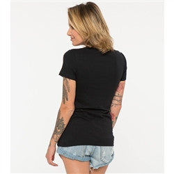 FMF Womens Rodeo Vneck Tee - Black