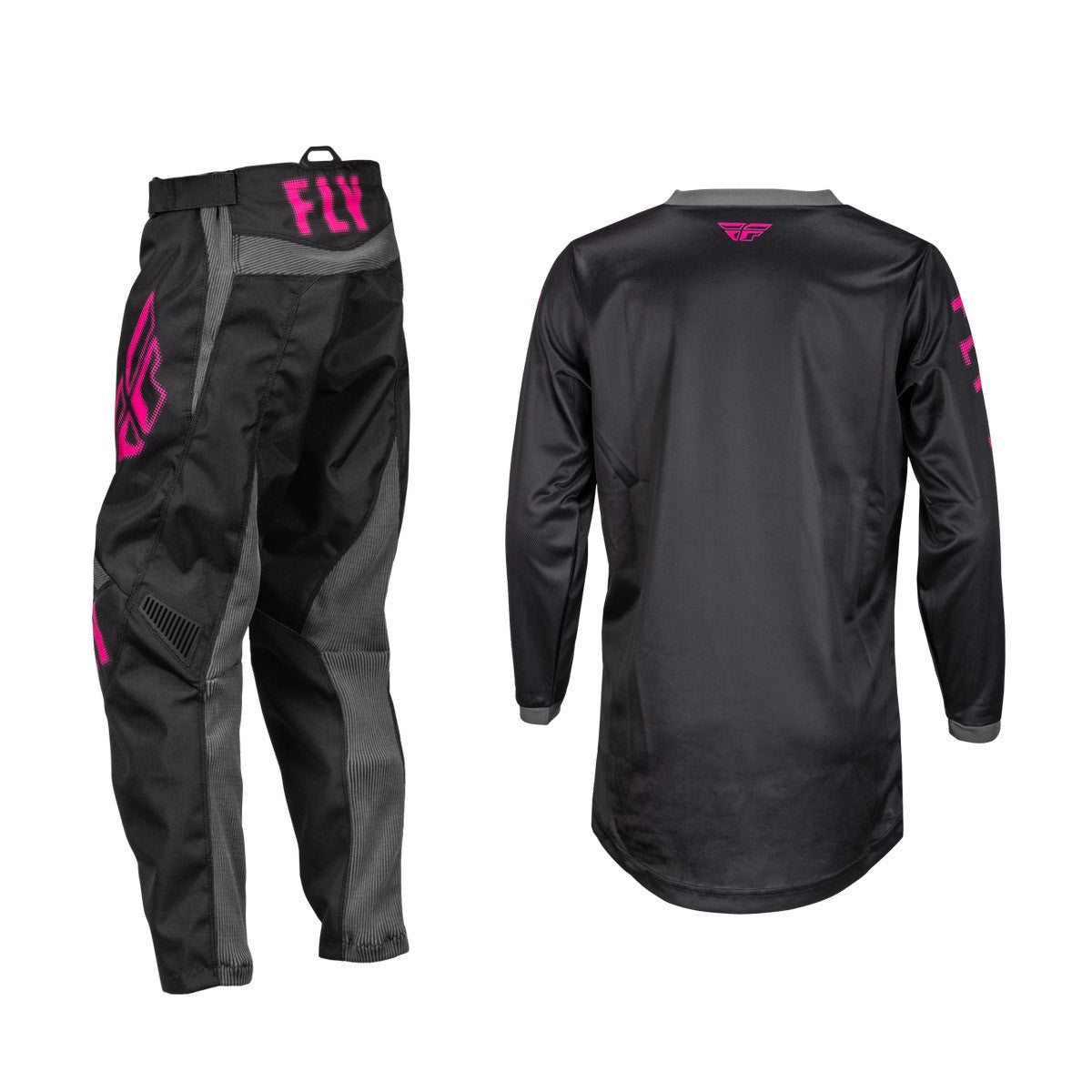 FLY Racing 2024 Youth F-16 Jersey Pant Combo Black/Pink