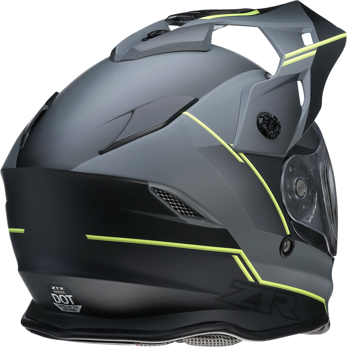 Z1R Range Bladestorm Snow Electric Helmet Gray/Black/Hi-Viz Yellow