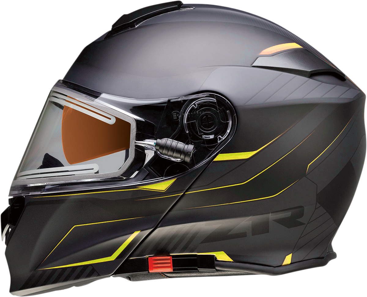 Z1R Solaris Modular Scythe Electric Shield Snow Helmet Hi-Viz/Black