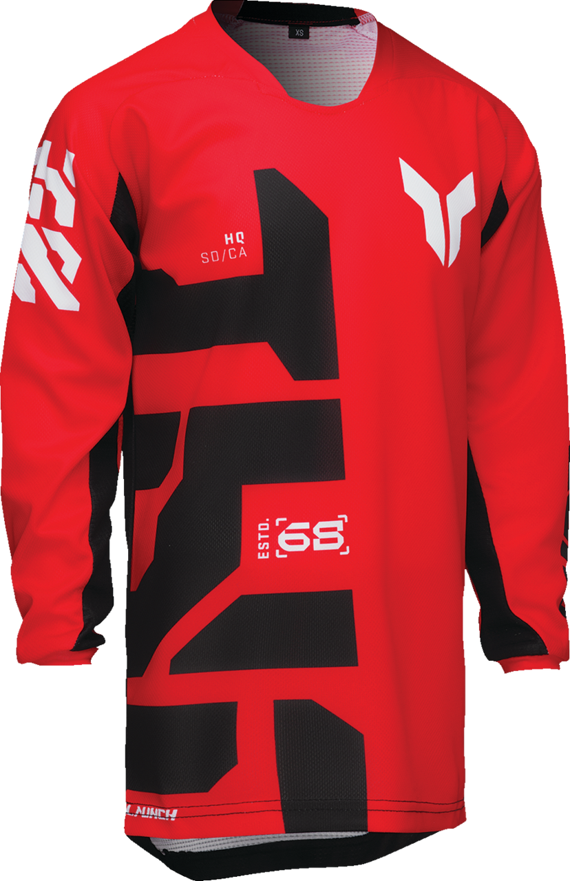 Thor 2025 Youth LAUNCHMODE Forge Jersey Red